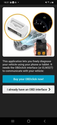 OBDclick android App screenshot 0